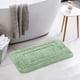thumbnail image 5 of Alfombra de baño REGALWOVEN, alfombra de baño suave y absorbente, alfombra de baño de felpa antideslizante, lavable a máquina, tapete de baño para el suelo del baño, verde claro 16" x 24", 5 of 6