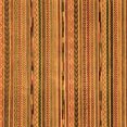 thumbnail image 1 of Ahgly Company Indoor Square Abstract Orange Modern Area Rugs, 7' Square, 1 of 4