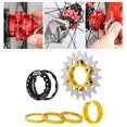 thumbnail image 6 of Lightweight Bike 19T Single Cassette Spacers Adapter Sprocket Freewheel Refit Parts Equipment - Golden, 6 of 9