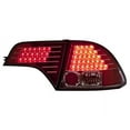 thumbnail image 4 of IPCW 06-10 Honda Civic Tail Lamps LED 4 Door Chrome Red Pair LEDT-745C Fits select: 2006-2009 HONDA CIVIC LX, 2010 HONDA CIVIC VP, 4 of 5