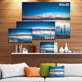 thumbnail image 3 of Bright Blue Sky and Blue Waters - Seashore Canvas Art Print, 3 of 4