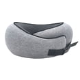 thumbnail image 2 of 2uds. Almohada para el cuello de avión, cómoda almohada de espuma viscoelástica para coche, para oficina y avión (gris), 2 of 2