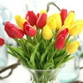 thumbnail image 7 of D-GROEE 10Pcs/Set Artificial Tulips Flowers Real Touch Arrangement Bouquet for Home Room Office Party Wedding Decoration, Excellent Gift Idea for Mothers Day, 7 of 7