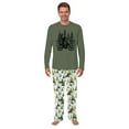 thumbnail image 3 of Bigfoot Motocross Matching Christmas Pajamas With Pockets, Sasquatch Green Pajama Set, Size NB to Men 6XL, 3 of 7