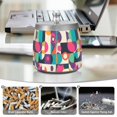 thumbnail image 6 of Yayeee Ashtray with Lid for Cigarette Smokeless Stainless Steel Home Ash Holder, Pink Geometric, 6 of 7