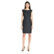 Calvin Klein Embellished Denim Cap Sleeve Sheath Dress