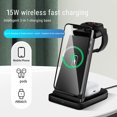 thumbnail image 4 of TIMIFIS Wireless Charging Station 3 In 1 Charging Station For Multiple Devices 15W Wireless Charger Stand IOS & Android -, 4 of 7