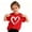 Red-b, variant on Bigetiay Girls Short Sleeve T Shirts Loose Cute Casual Tees with Heart Print Breathable Comfortable Daily Wear 9-10 Years