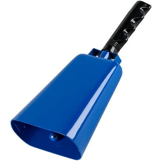 Eastar Cowbells for Cheering, 2 Pack Blue 10 Steel Cow Bell, Loud Noise  Makers Hand Percussion 