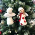 thumbnail image 5 of Colgantes colgantes de Ángel de peluche de Navidad XUQIANG adorno artesanal para árbol de Navidad muñecas de Navidad regalo para niños decoraciones de Año Nuevo de Navidad 2025(S17), 5 of 5