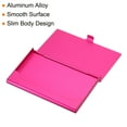 thumbnail image 4 of Professional Business Card Holder Aluminum Slim Pocket Credit Card Case, Rose Red 4 Pack, 4 of 5