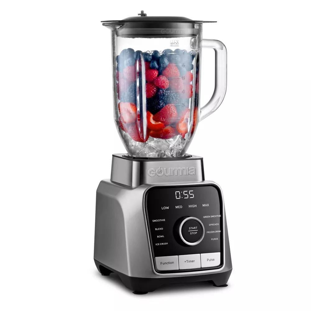 Gourmia 1250 W 4-Speed Blender, Gray