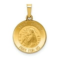 thumbnail image 1 of 14K Yellow Gold Polished and Satin St. Anthony Medal Pendant, 1 of 2