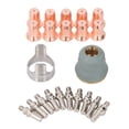 thumbnail image 2 of Kit De Puntas De Electrodo Para Cortador De Plasma, Juego De 22 Piezas De Latón, Electrodo De Antorcha De Corte Por Plasma De Ajuste Preciso, Práctico Para Reemplazo, 2 of 7