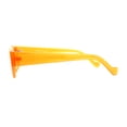thumbnail image 4 of Women Classy Thick Temple Mod Cat Eye Plastic Sunglasses Orange Brown, 4 of 4