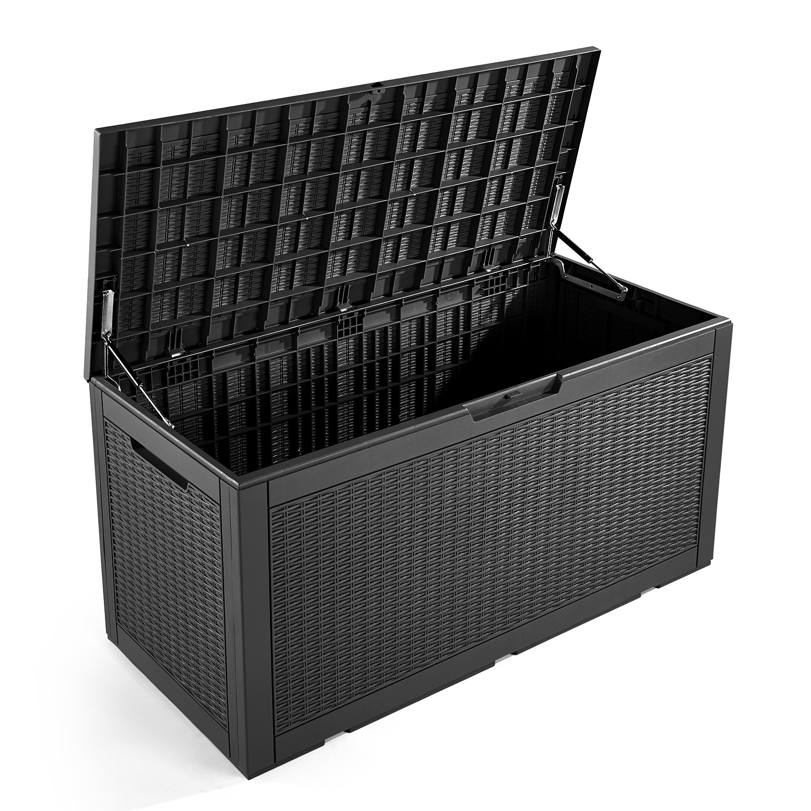 100 Gallon Deck box with Free Dust Cover,Durable Storage for
