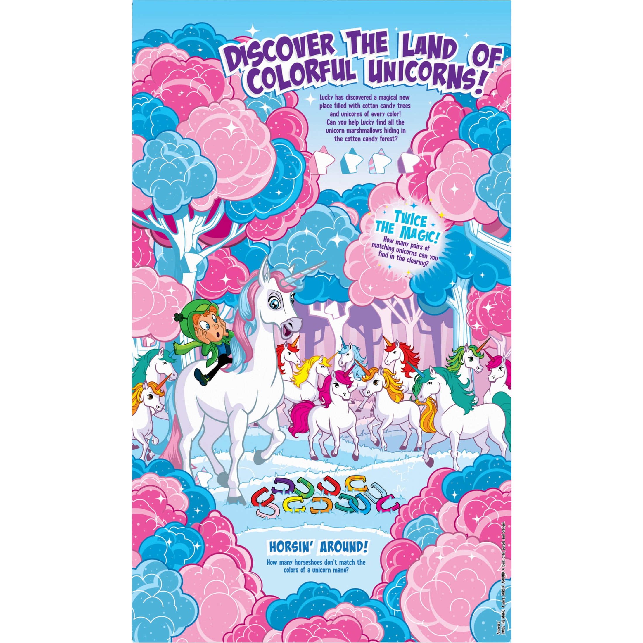 Lucky Charms Unicorn Magic Breakfast Cereal Family Size