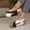 Black, variant on KIJBLAE Plus Size Women's Minimalist Wedge Sandals, Solid Round Open Toe Thick Platform, Lightweight Non-Slip Summer Beach Shoes White 37