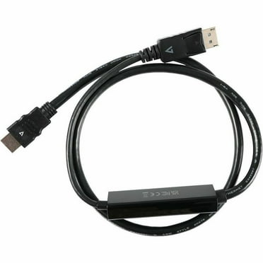 V7-Cables V7DP14HDMI21-1M-BLK 1 m DisplayPort to HDMI 2.1 Adapter Cable, Black