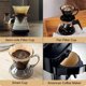 thumbnail image 4 of Filtros de café de cono V60, juego de 100, filtros de café de papel desechables, filtros de papel natural para verter sobre gotero de café y cafetera (marrón natural), 4 of 5