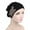 Black, variant on SPRING PARK Beads Flower Women Cancer Chemo Velvet Hat Muslim Beanie Turban Head Outdoor Wrap Cap
