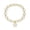 F, variant on 2025 Initial Pearl Bracelet Flower Girl Bracelet Proposal Gifts for Girls, Gold Pearl Bracelets with Letter A-Z Personalized Name Jewelry Birthday Christmas Wedding Party Gift for Her