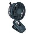 thumbnail image 3 of Clip Fan, USB Charging 3 Speed Modes Clip On Fan Sturdy Clamp Strong Airflow  For Office For Bedroom For Travel Green, 3 of 8