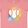 thumbnail image 4 of Inktastic Baseball Sports Heart Girls Baby T-Shirt, 4 of 5