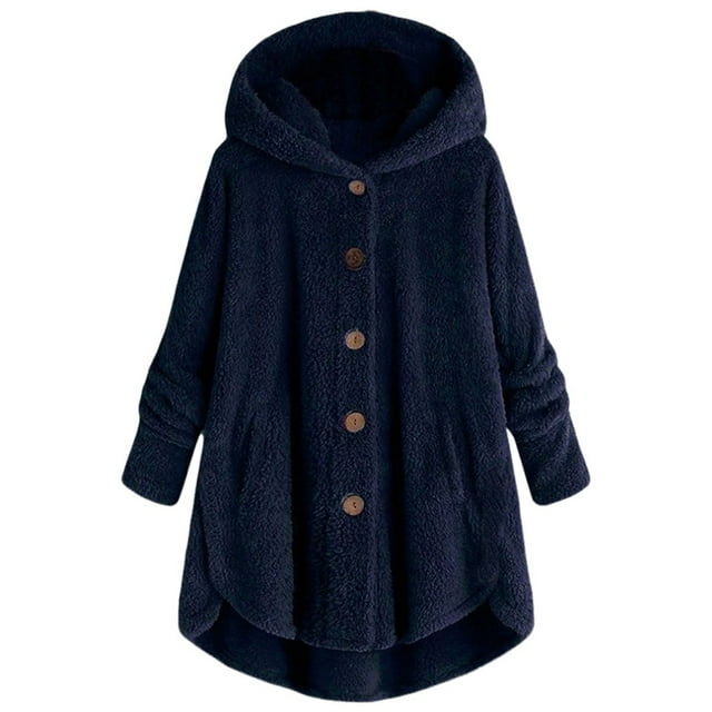 Bed Jackets For Women Plus Size Fuzzy Fleece Coat Cozy Button Jacket 2025 Trendy