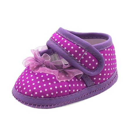

Warm Girls Sole Dot Prewalker Soft Lace Baby Flats Shoes Casual Baby Shoes Baby Shoes First Steps