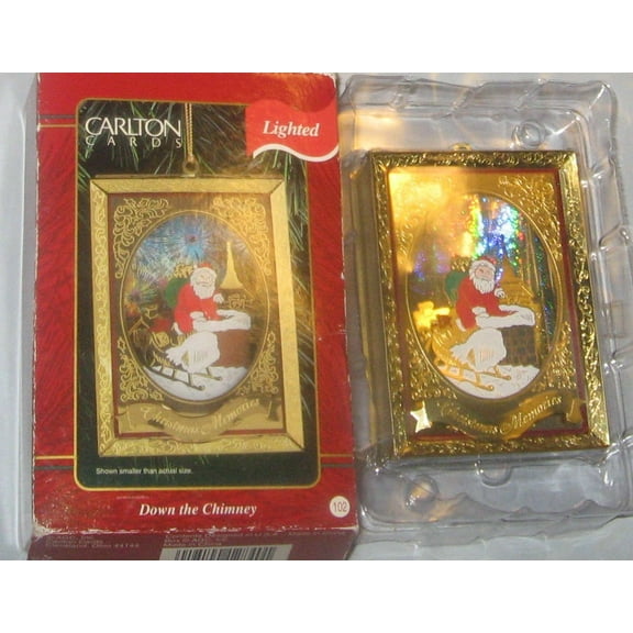 Down the Chimney Carlton Cards Ornament Heirloom Collection