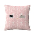 thumbnail image 2 of LNWH Pink Abstract Pistil Art Throw Pillow Covers, Square Soft Linen Decorative Pillow Cases, 20"x20", 2 of 8