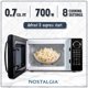 thumbnail image 2 of Horno microondas Nostalgia Retro 20L 700W con plato giratorio de vidrio, 2 of 6