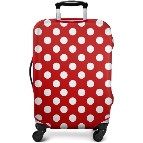 Luggage Cover Approved Travel Suitcase Protector Cute Dots Elastic Washable Animation Themed Baggage Covers for 18-20 inch Luggage(S)