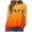 Orange, variant on Duqingm Halloween Shirts for Women Long Sleeve Crewneck Casual Dressy Tops Funny Graphic Halloween Costumes Fall Fashion Outfits,S