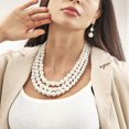 thumbnail image 4 of Collier Ras du Cou Chaîne de Perles Collier Perle Personnalisé Perle Ronde Collier Foulard Grande Perle Simulée Collier Ras du Cou Perle Artificielle pour Femmes, 4 of 5
