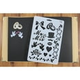 thumbnail image 2 of Drawing Template Plastic Ruler Stencil DIY Painting Board Hollow Drawing Template Album Decor, No.12, 2 of 7