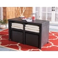 thumbnail image 3 of Safavieh Dranda Outdoor Patio 5 Piece Dining Set - Black/Beige Cushion, 3 of 13