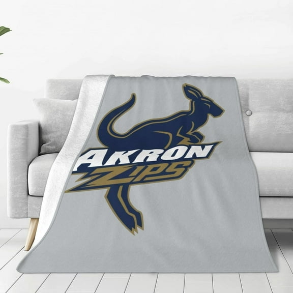 University of Akron Blanket Large Luxury Fleece Soft Anti-Static Anti-Pilling Flannel Bed Blanket