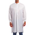 thumbnail image 5 of Mens Button Down Shirt Shirt Bulk Dress Shirts Men X Large Mens Shirts Tee N Big And Tall T Top Print Dress Button Arabic Style Fashion Long Men's Solid Robe White 2XL, 5 of 5