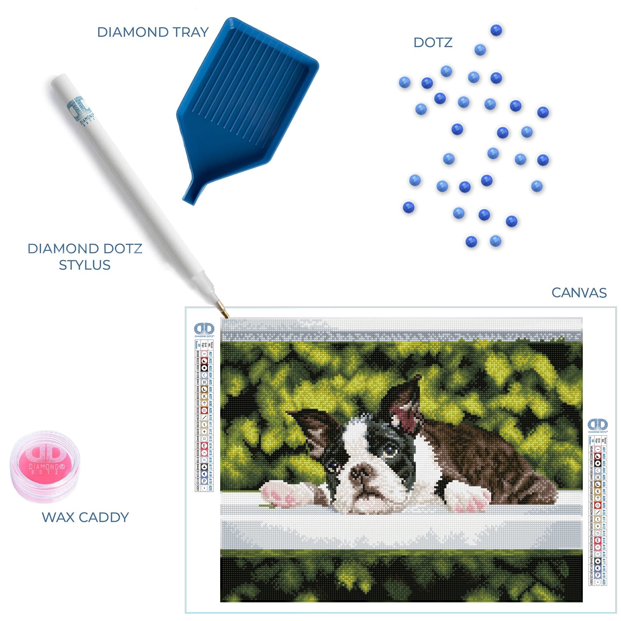 Diamond Dotz Boston Blues Diamond Painting Kits for Adults - Diamond Art Kits a Relaxing Creative Craft Kit with Dotz Gems 18.5x14.6
