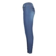thumbnail image 4 of Gibobby Pantalones deportivos mujer Jeans ajustados ajustados para mujer con bolsillos(Azul,G), 4 of 5