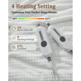 thumbnail image 4 of Heated Throw Blanket 90"x100" ,Soft Flannel & Waffle Texture Electric Blanket, 4 Heat Settings, 4 Hour Auto Shut Off, Overheat Protection, Machine Washable, for Bed, Sofa, Couch, Office, 4 of 5