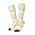 thumbnail image 2 of Bingfone Compression Socks for Women and Men Long Socks for Running Athletic Cycling Nurse-Farm Bee Cute Honey, 2 of 8