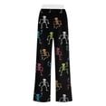 thumbnail image 4 of Halloween Pajama Pants Women Pumpkin Skull Ghost Print Pajamas Cute Funny PJ's Women's Jammies PJs, 4 of 5