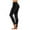 Black, variant on Prolriy Women's Pants, Womens Daily Solid Yoga Pants Elastic Mid Waist Workout Pants Casual Sport Trousers Leggings Leggings for Women Black L