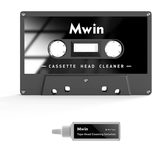 Audio Cassette Head Cleaner Tape w/ 1 Fluids Care Wet Maintenance Kit