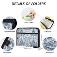 thumbnail image 3 of Accordion File Organizer with Zip Closure 13 Pockets Expanding File Folder Letter A4 Paper Document Organizer for Home Office Vintage Watercolor Floral Pattern, 3 of 7