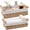 Beige, variant on Storage Basket Wicker Baskets for Organizing Storage Bins for Counter