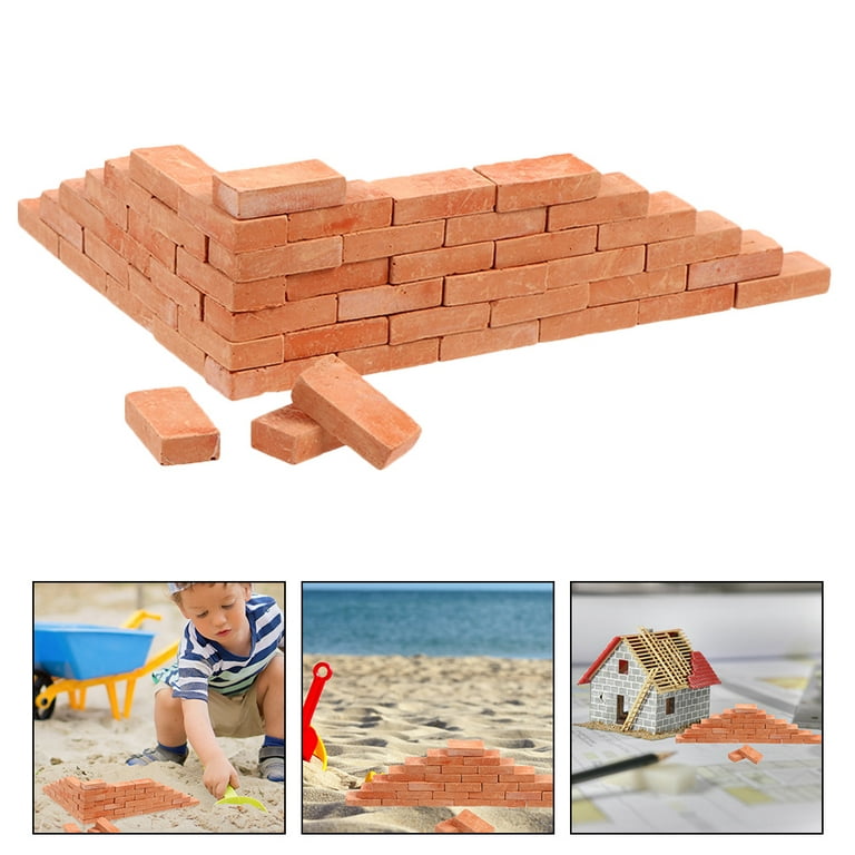 Mini Bricks, Miniature Bricks, School Project, Dollhouse Bricks, Craft  Block, Mini Building Materials, Fairy Garden, Building Accessories 